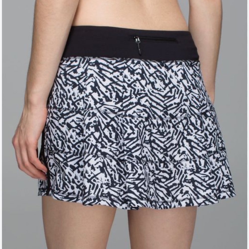 lululemon athletica Black and White Mini Skirt